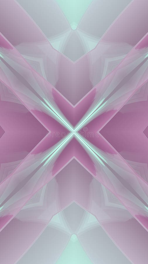 Abstract x-shaped digital illustration with a fancy gradient. 3d rendering background vector illustration