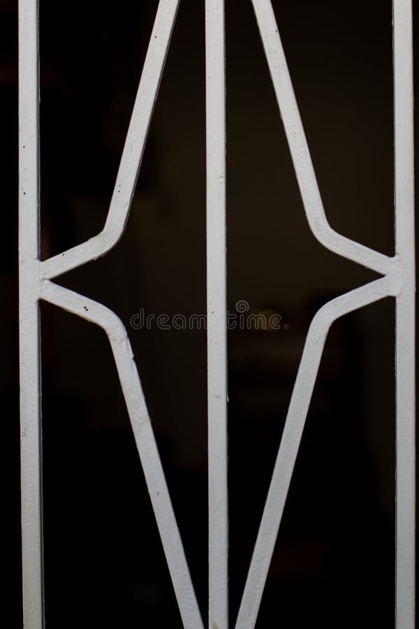 Abstract shaped metal bars stock image. Image of burglar 275116361