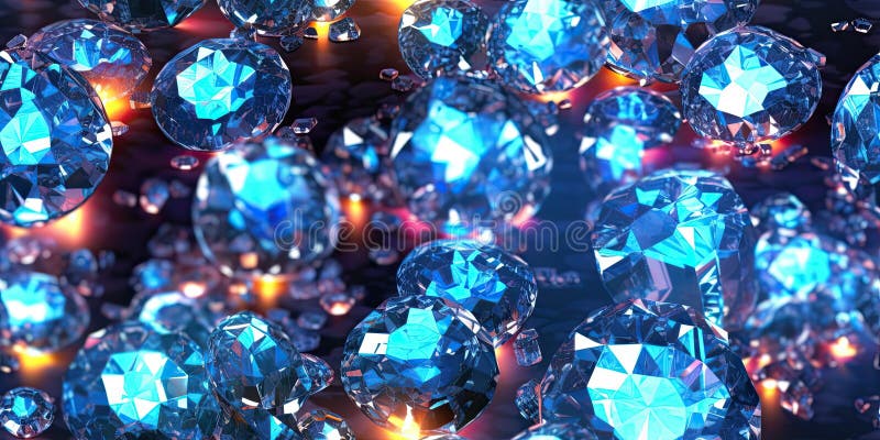 Stock-illustrationen stones background, seamless pebbles background,  precious shiny glass gems, crystal, gemstone, turquoise, shiny, close up,  background´s builder, structures, luxury, beautiful. Generative Ai