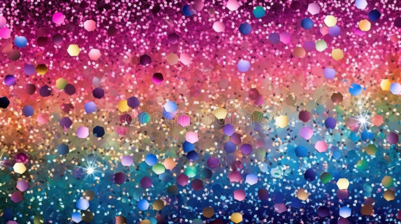 Abstract shiny multicolored texture made of sparkling sparkles and stars. Sparkling festive background. Glitter light royalty free illustration