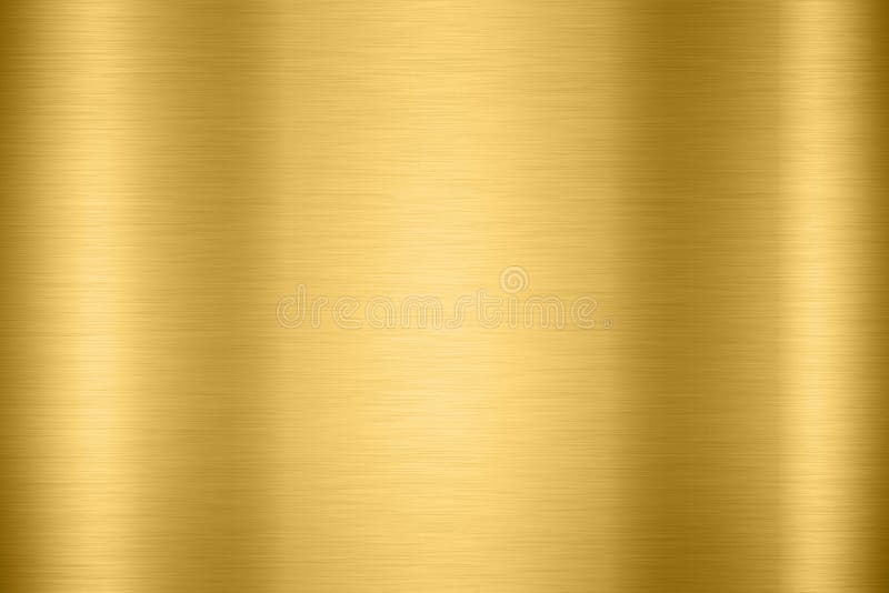 Abstract Shiny smooth foil metal Gold color background Bright vintage Brass  plate chrome element texture concept simple bronze leaf panel hard backdrop  design, light polished steel banner wallpaper. ilustração do Stock