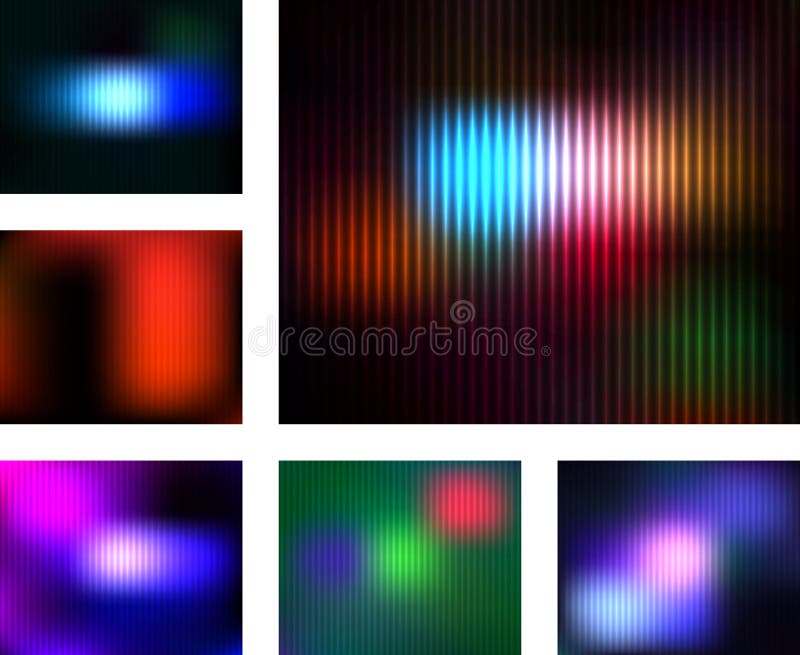 Abstract shiny trendy backgrounds set.