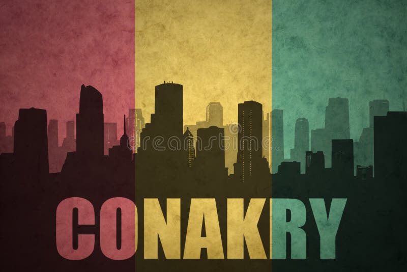 Grunge Flag Of Guinea With Capital In Conakry Stock Photo, Picture and  Royalty Free Image. Image 32050382.