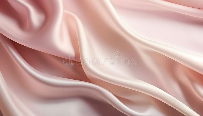 Abstract Silk Drape with Gentle Waves stock illustration