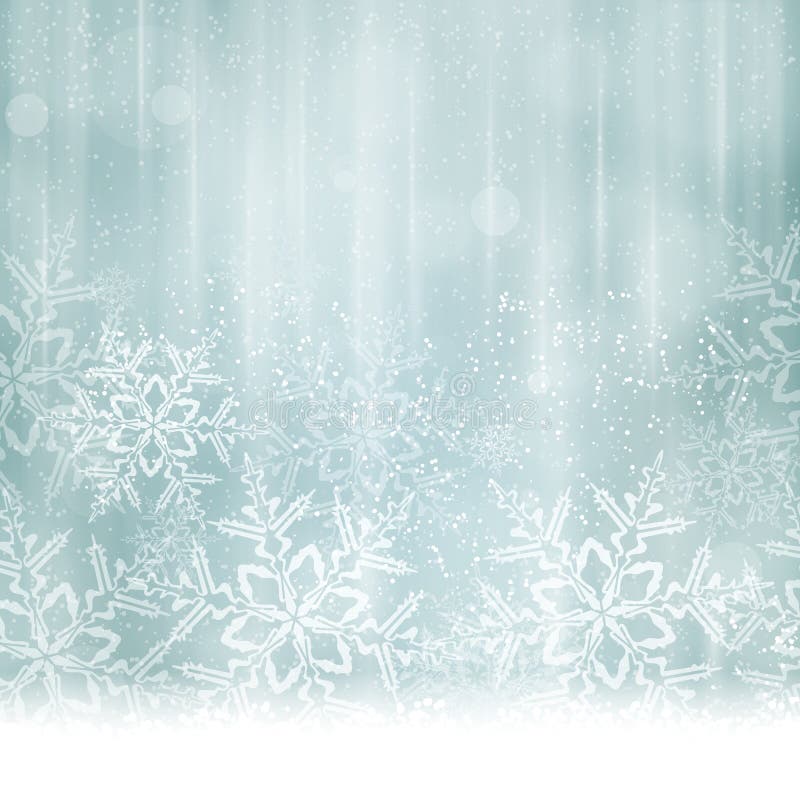 Abstract silver blue Christmas, winter background