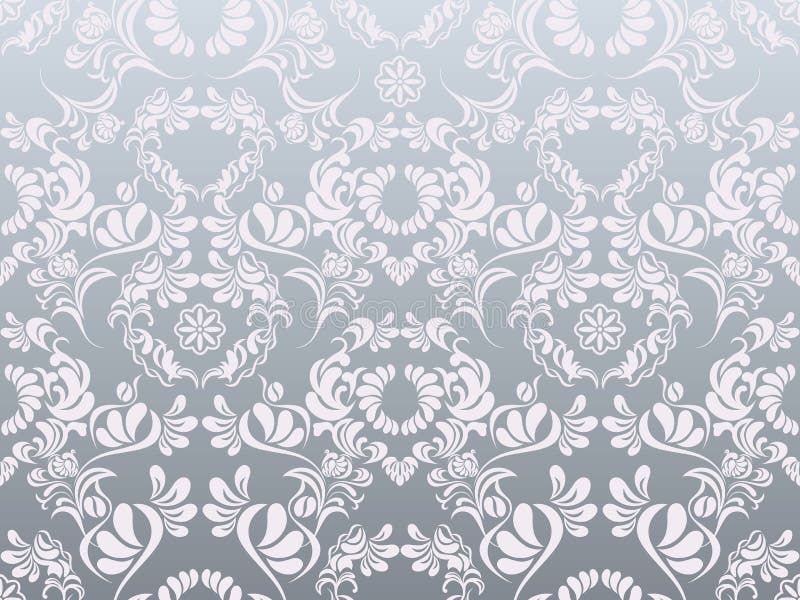 Abstract silver decoration pattern