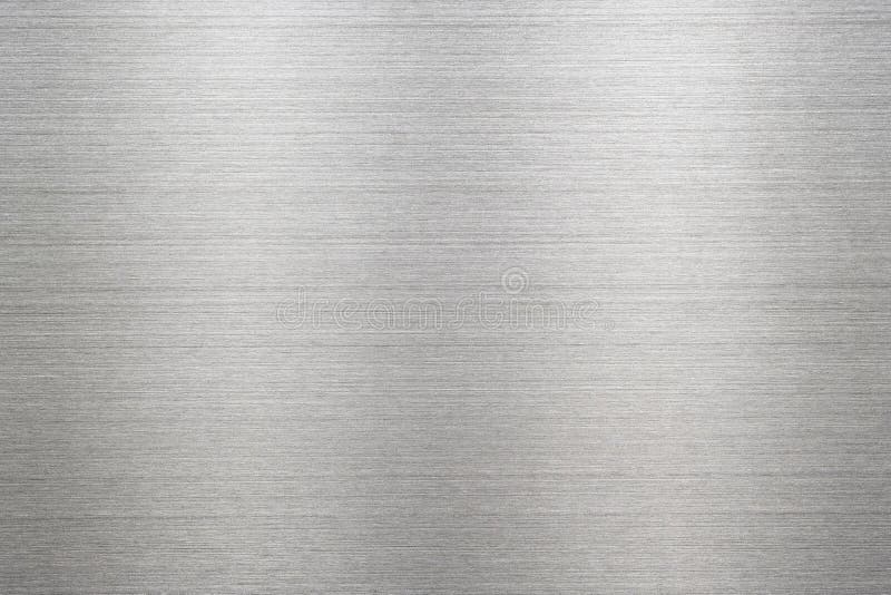 Silver Metal Texture Of Brushed Stainless Steel Plate With The