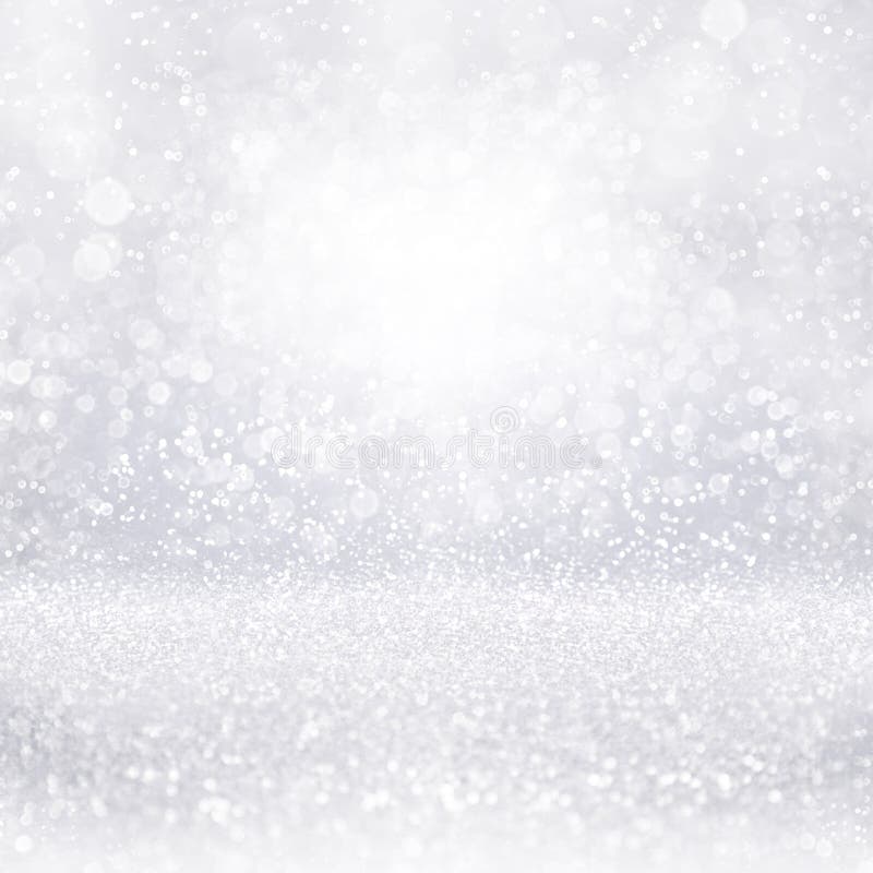 ice glitter white silver