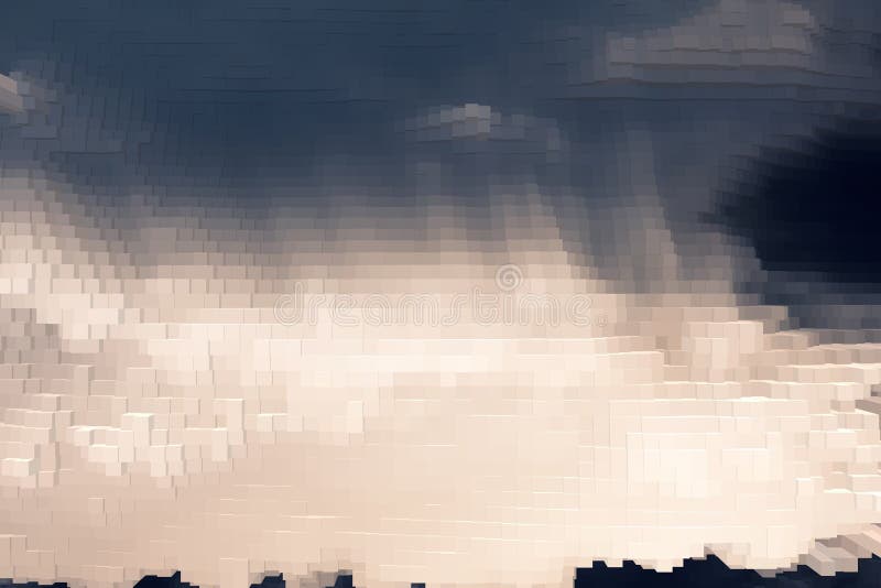 Abstract sky background extrude cube, graphic stock illustration