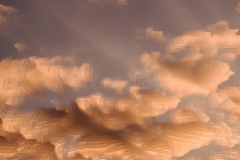 Abstract sky background extrude cube, texture geometric vector illustration