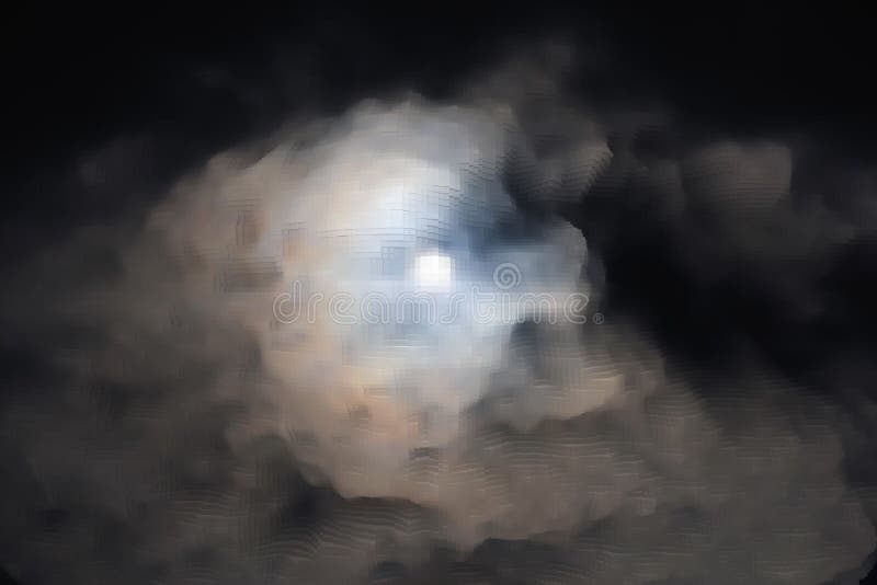 Abstract sky background extrude cube, design texture stock illustration