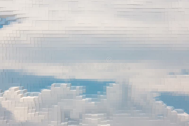 Abstract sky background extrude cube, extruded royalty free illustration.