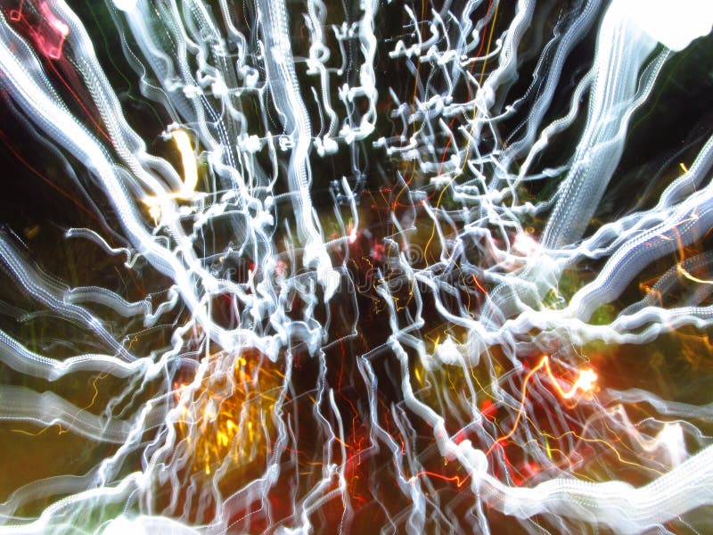 Abstract Slow Motion Christmas Lights2 royalty free stock photography