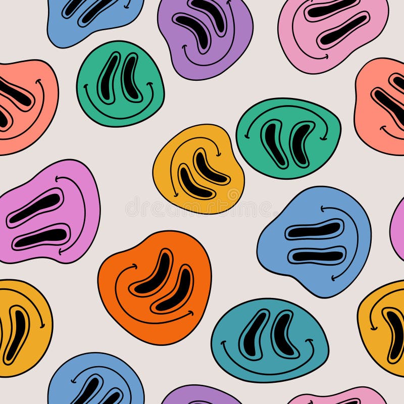 Psychedelic Smiley Face Melting Smiley Trippy Wallpaper by MintedFresh   Society6