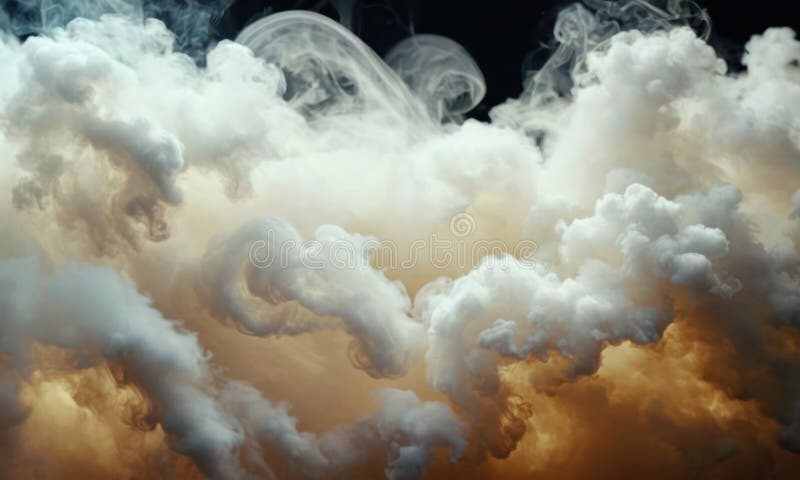 Abstract smoke color waves background. Generative AI vector illustration