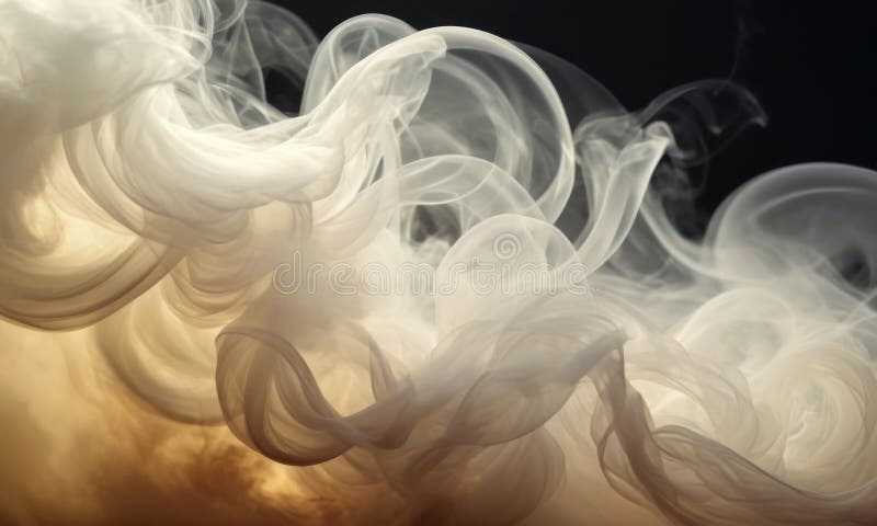 Abstract smoke color waves background. Generative AI royalty free illustration