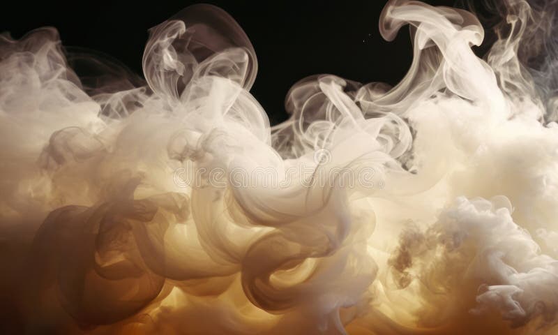 Abstract smoke color waves background. Generative AI vector illustration