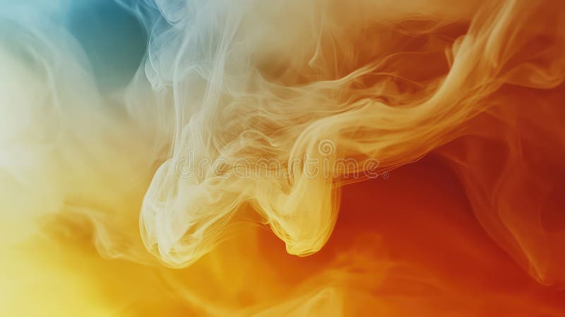 Abstract smoke creating dynamic color blending background royalty free illustration
