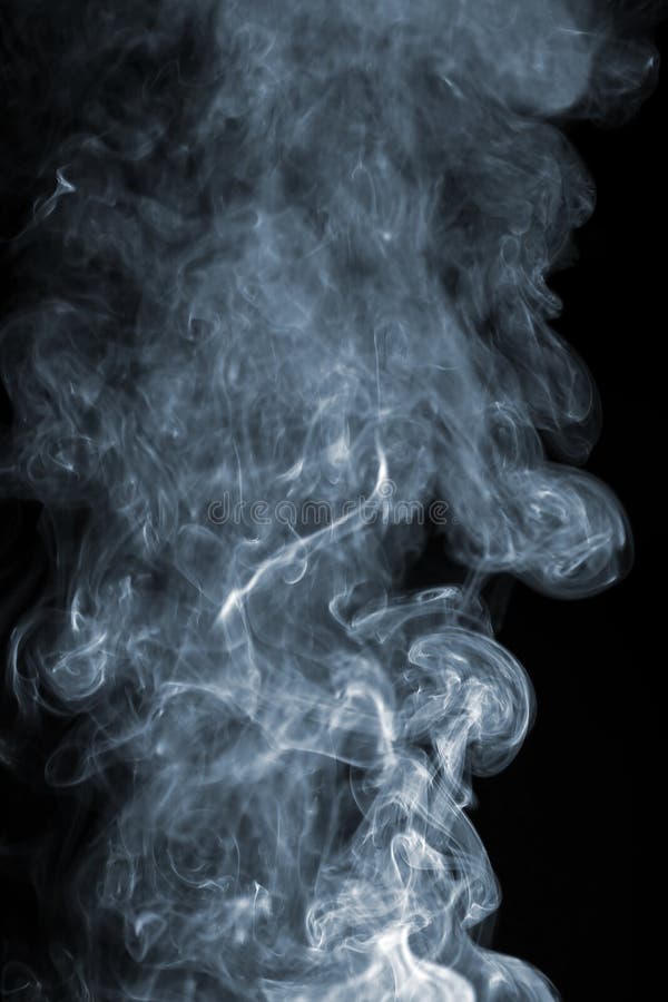 Abstract smoke over black