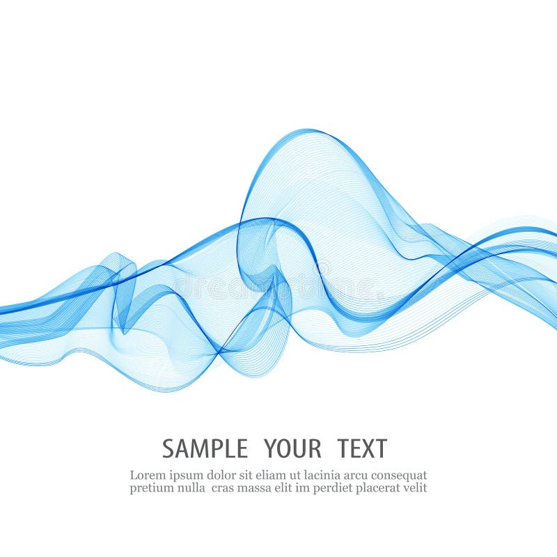 Abstract smooth color wave vector. Curve flow blue motion illustration. Smoke blue wave design. Vector lines. vector illustration Abstract smooth color wave vector. Curve flow blue motion illustration. Smoke blue wave design. Vector lines. vector illustration