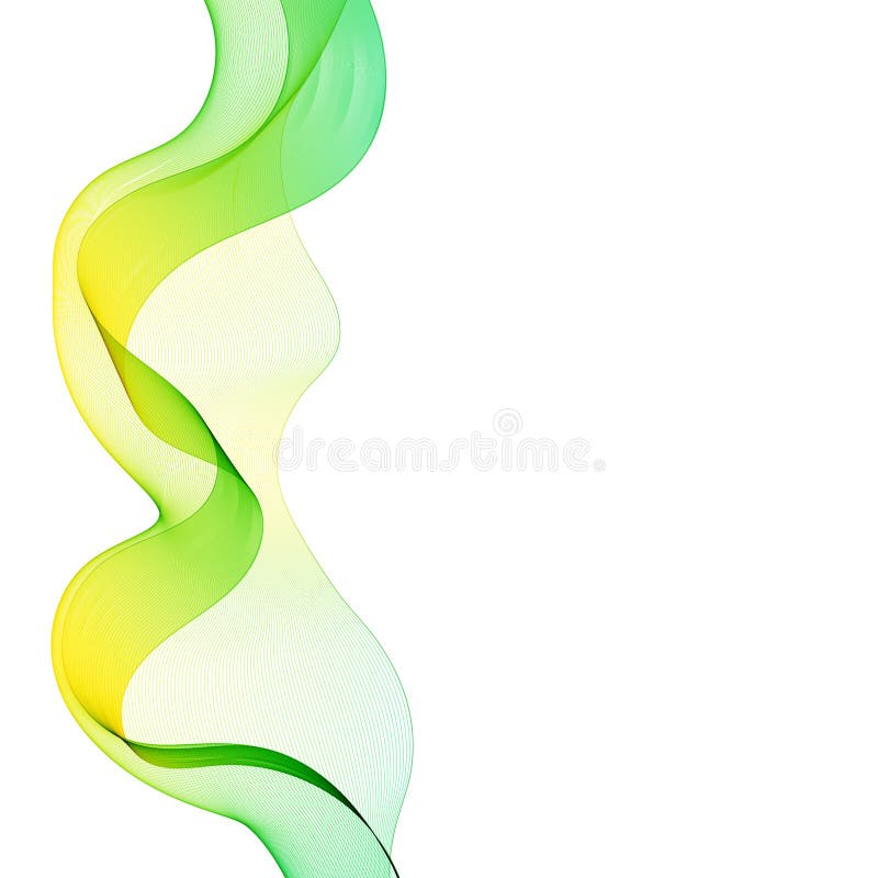 Abstract smooth color wave vector. Curve flow blue motion illustration. Smoke design. Vector lines. eps 10 stock illustration