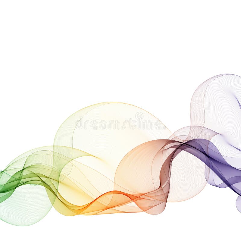 Abstract smooth color wave vector. Curve flow blue motion illustration. Smoke design. Vector lines. Eps 10 royalty free illustration
