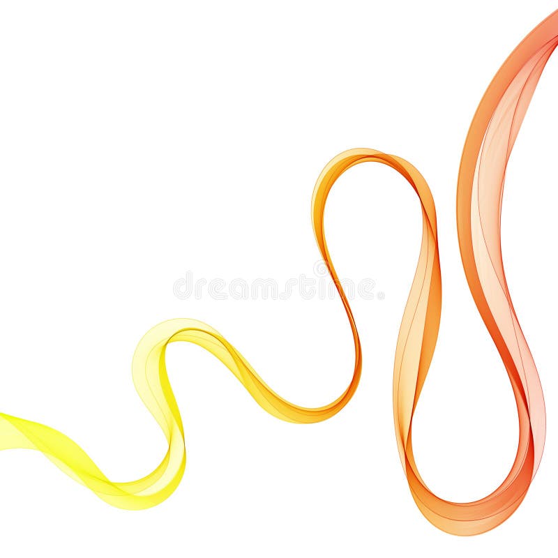 Abstract smooth color wave vector. Curve flow blue motion illustration. Smoke design. Vector lines. Eps 10 royalty free illustration