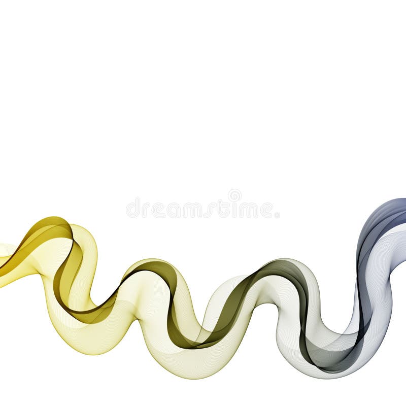 Abstract smooth color wave vector. Curve flow blue motion illustration. Smoke design. Vector lines. Eps 10 vector illustration