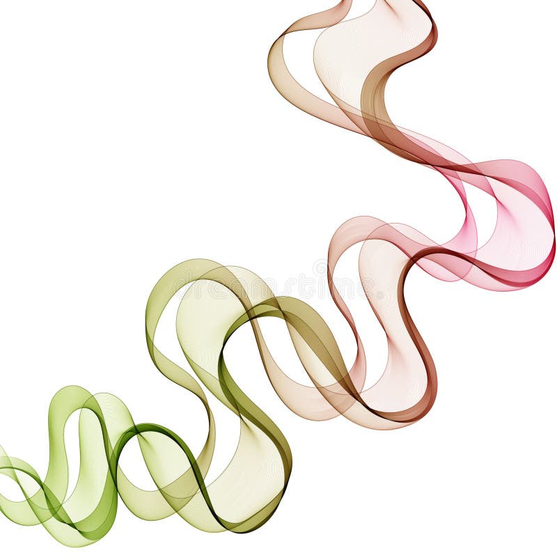 Abstract smooth color wave vector. Curve flow blue motion illustration. Smoke design. Vector lines. Eps 10 royalty free illustration