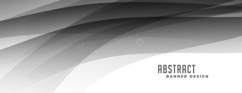 Abstract Smooth Shapes Dark Black Backdrop Design Stock Vector