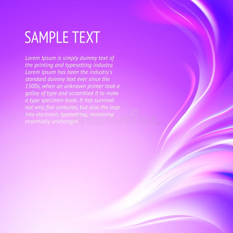Abstract smooth violet lines. vector illustration
