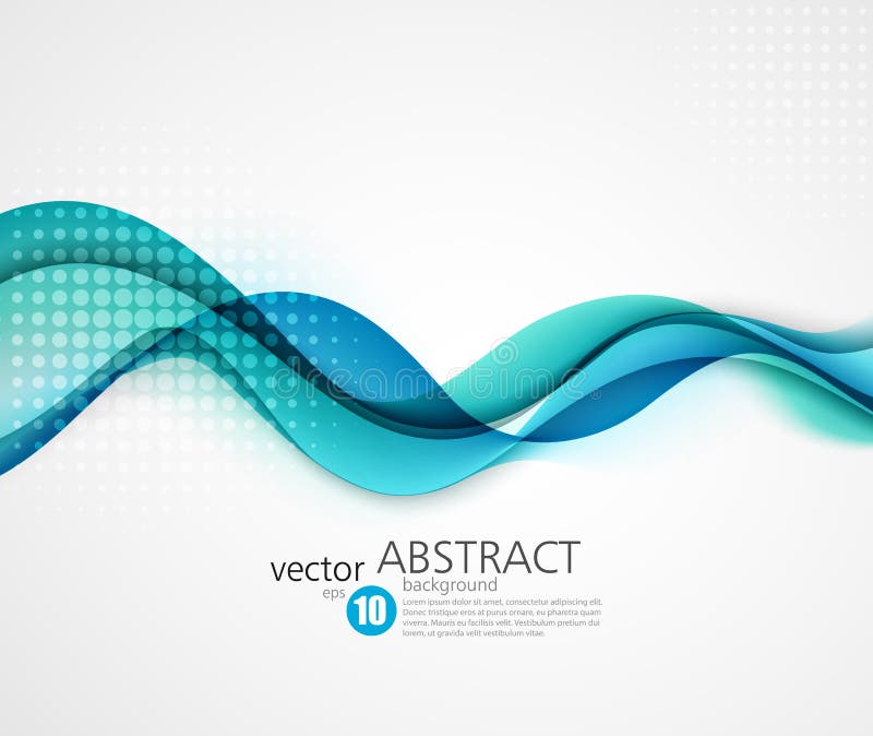 Abstract smooth wave motion illustration vector illustration