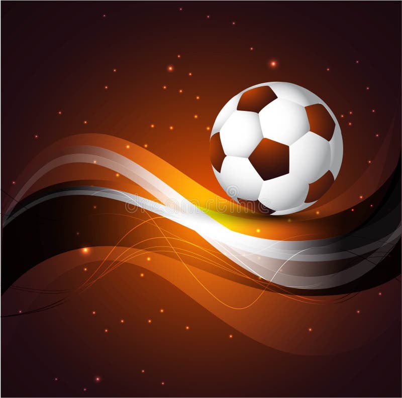 Abstract Soccer ball colorful background