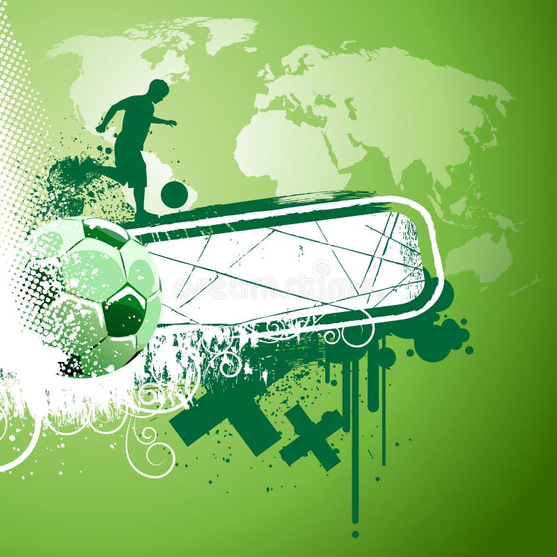 Abstract soccer vector