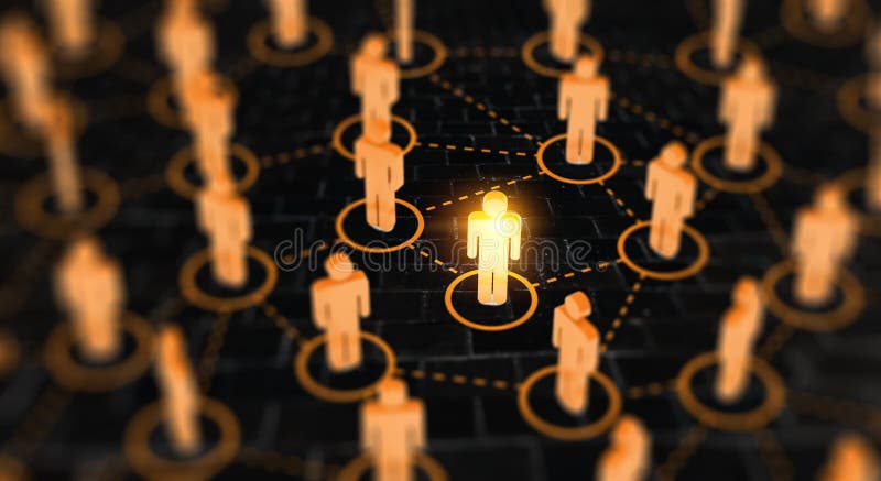 Abstract Sociaal netwerkconcept, verbindende menselijke cijfers royalty-vrije stock afbeelding Abstract Sociaal netwerkconcept, verbindende menselijke cijfers royalty-vrije stock afbeelding