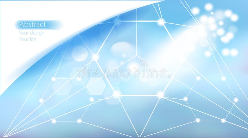Abstract soft blue background stock illustration