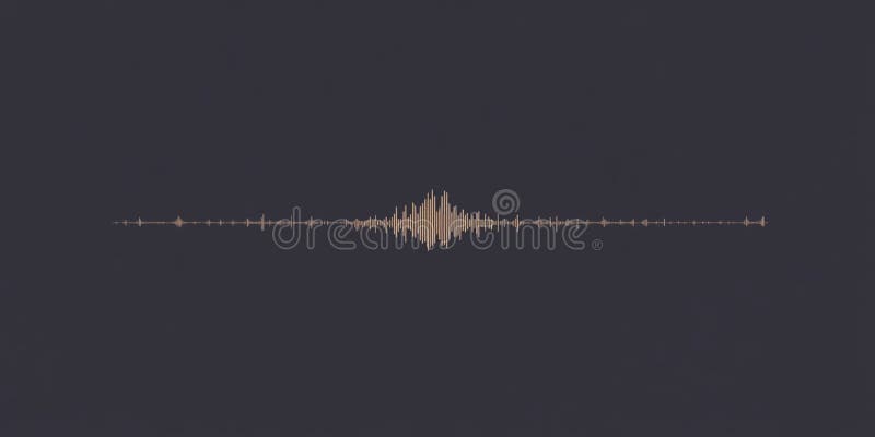 Abstract Sound Waveform Digital Audio Music Graphic Design Illustration Art Daten dunkelgrau Linie lizenzfreie abbildung