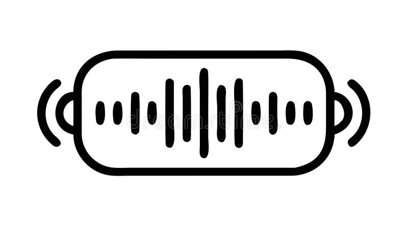Abstract sound waves. Audio visualization and music, vector design Generative AI stock illustration