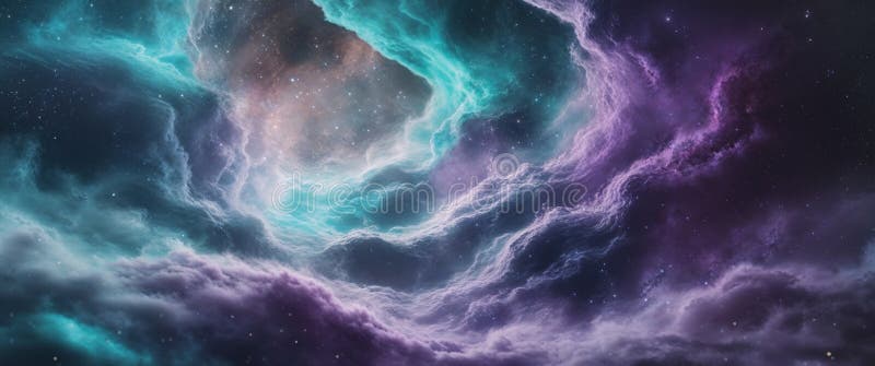 Abstract space inspired background image. stock photo