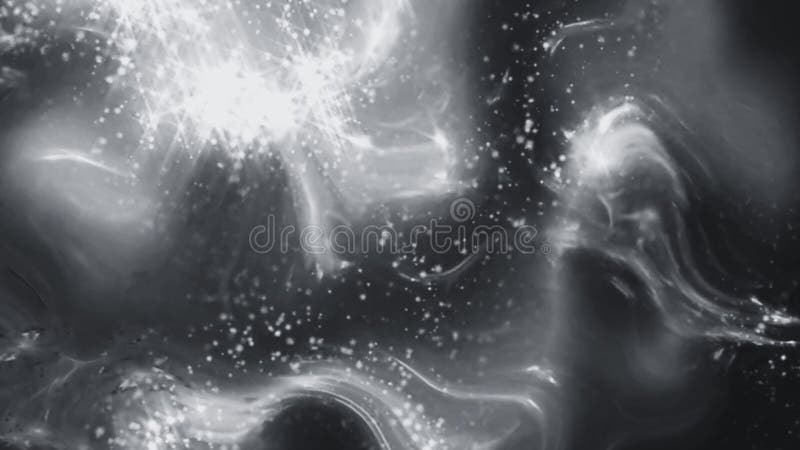 Abstract Space Particles on Black Background royalty free illustration