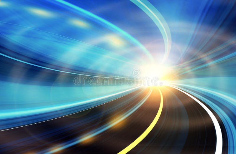 Abstract Speed motion on a highway road stock illustration Abstract Speed motion on a highway road stock illustration