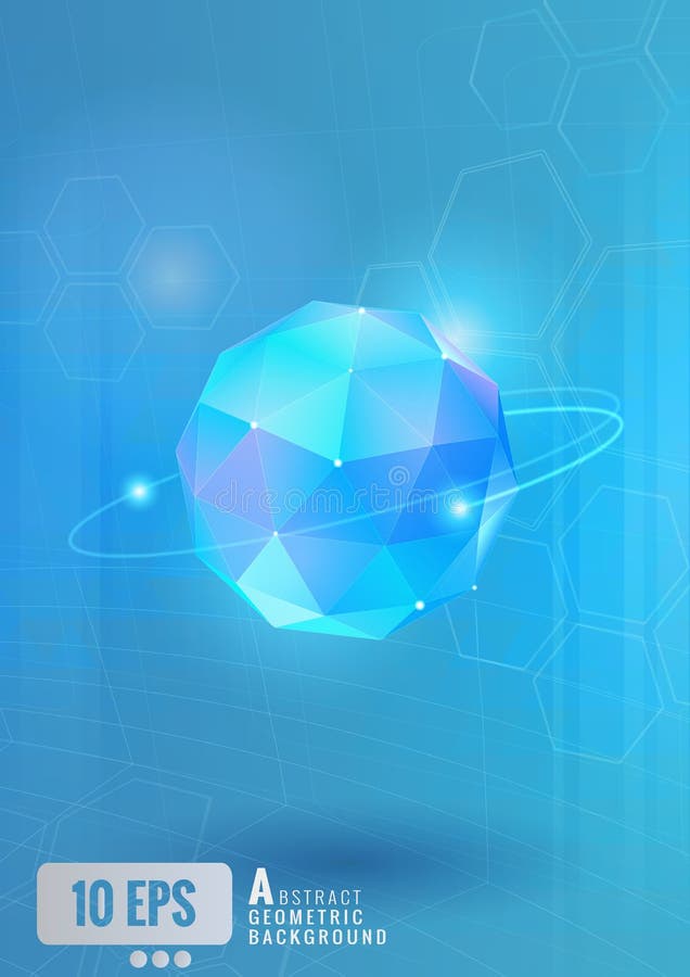 Abstract sphere with technology conceptual on blue BG vector illustration Abstract sphere with technology conceptual on blue BG vector illustration