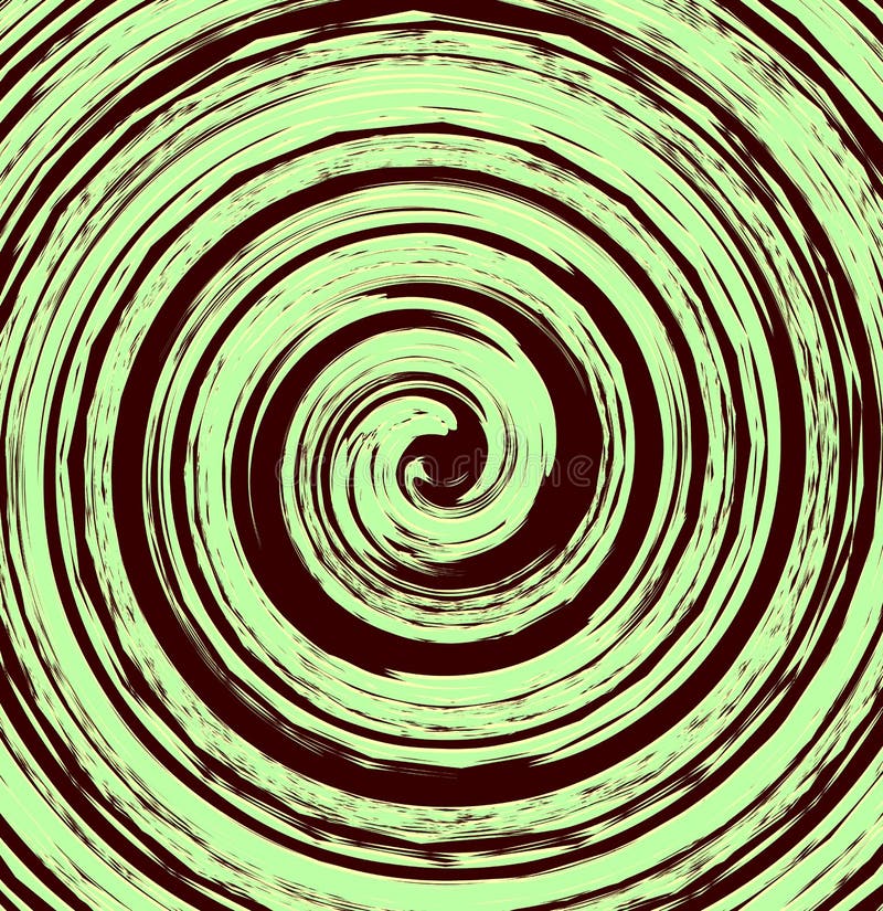 Abstract spiral element in irregular, random fashion. Geometric vector illustration
