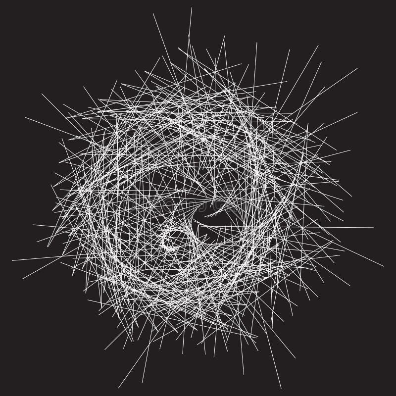 Abstract spiral element series. Form with rotating distortion. A royalty free illustration