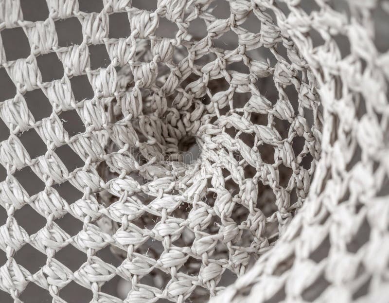 Abstract Spiral Mesh lattice structure stock illustration