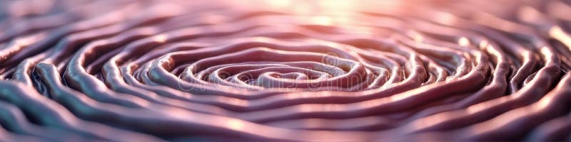 Abstract spiral pattern with soft pink and blue lighting royalty free illustration