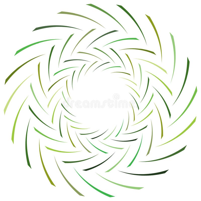 Abstract Spiral, Twist. Radial Swirl, Twirl Curvy, Wavy Lines Element ...