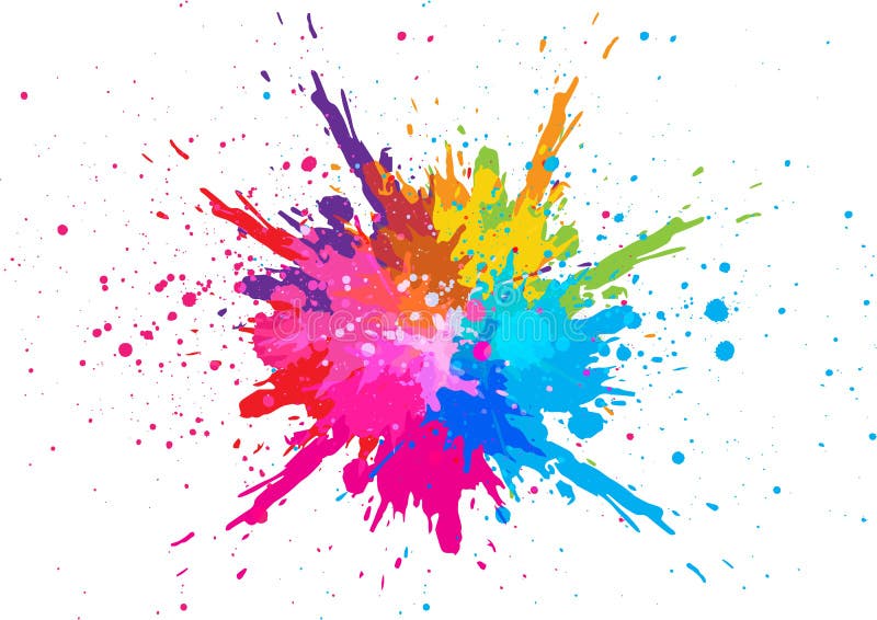 Abstract splatter color background. illustration vector design