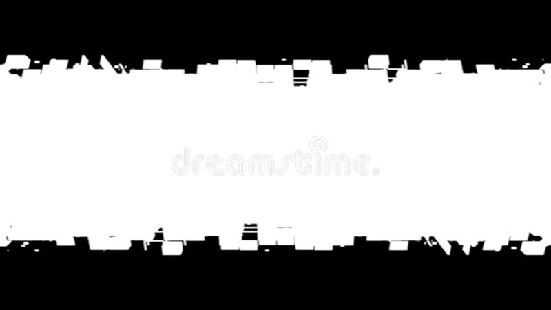 Abstract square particles transition mask royalty free illustration