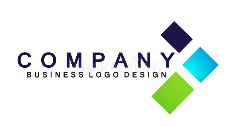 Abstract square shaped business Logo, union on Corporate Invest Business Logo design. Financial Investment on white background stock illustration Abstract square shaped business Logo, union on Corporate Invest Business Logo design. Financial Investment on white background stock illustration